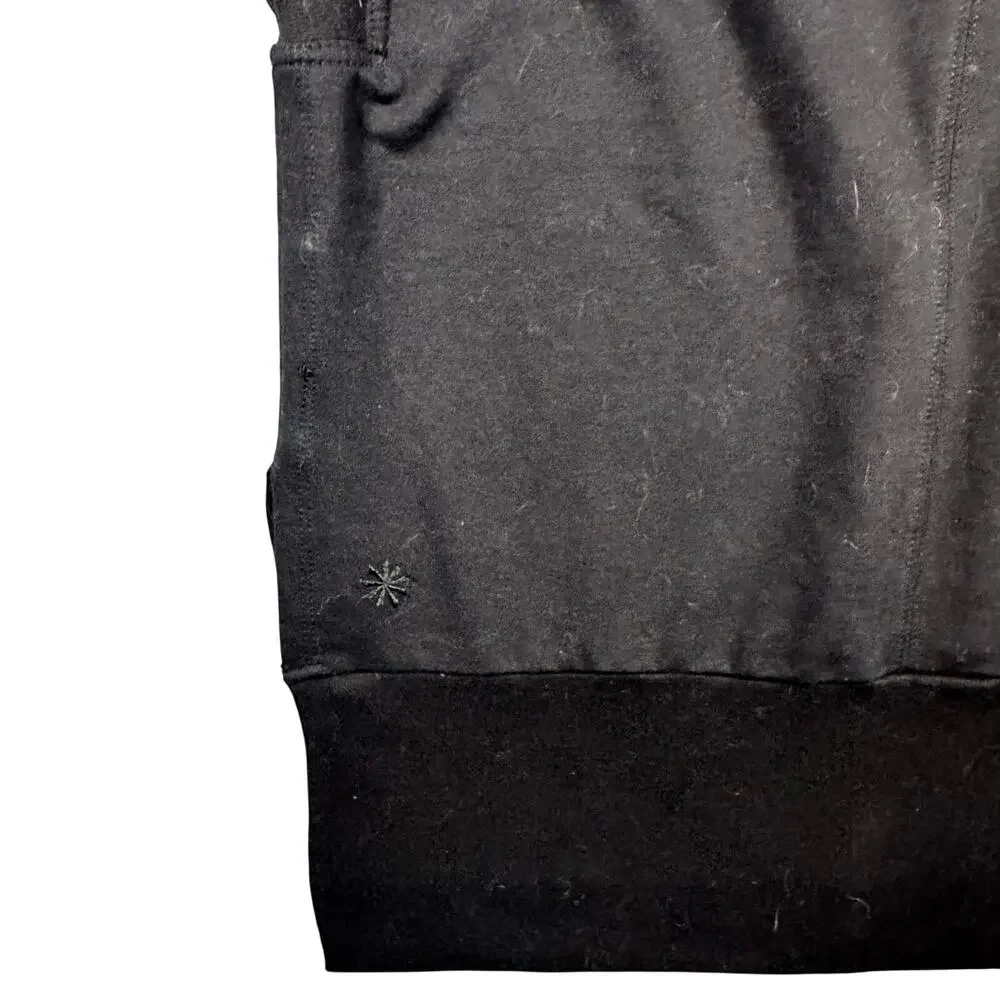Athleta Retroberry V-Neck Sleeveless Sweatshirt Tee Black Women's - Size XS - Picture 4 of 9